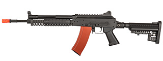 JG AK74 EBB METAL RIS AEG RIFLE - BLACK/TAN