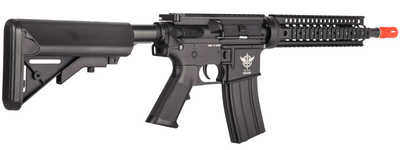 JG WORKS METAL M4 CARBINE AEG AIRSOFT RIFLE - BLACK - Click Image to Close