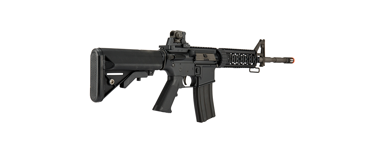 LCT-LR4-RIS7 LCT Airsoft Full Steel M4 EBB AEG Rifle w/ Quad Rail (Black) - Click Image to Close