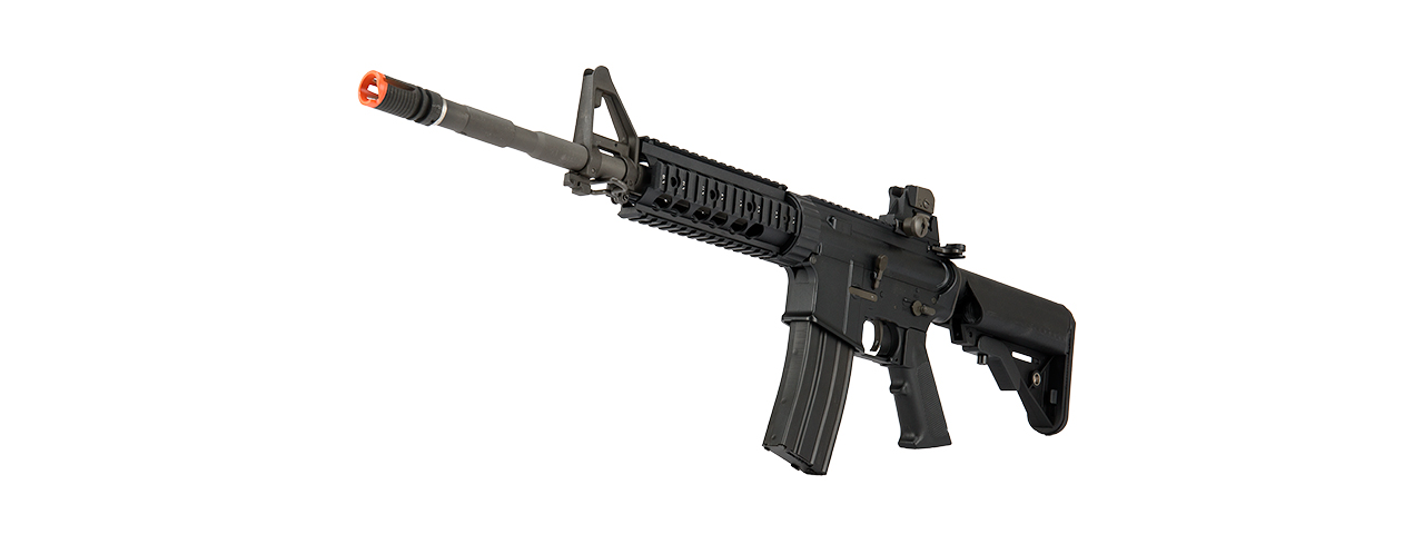 LCT-LR4-RIS7 LCT Airsoft Full Steel M4 EBB AEG Rifle w/ Quad Rail (Black) - Click Image to Close