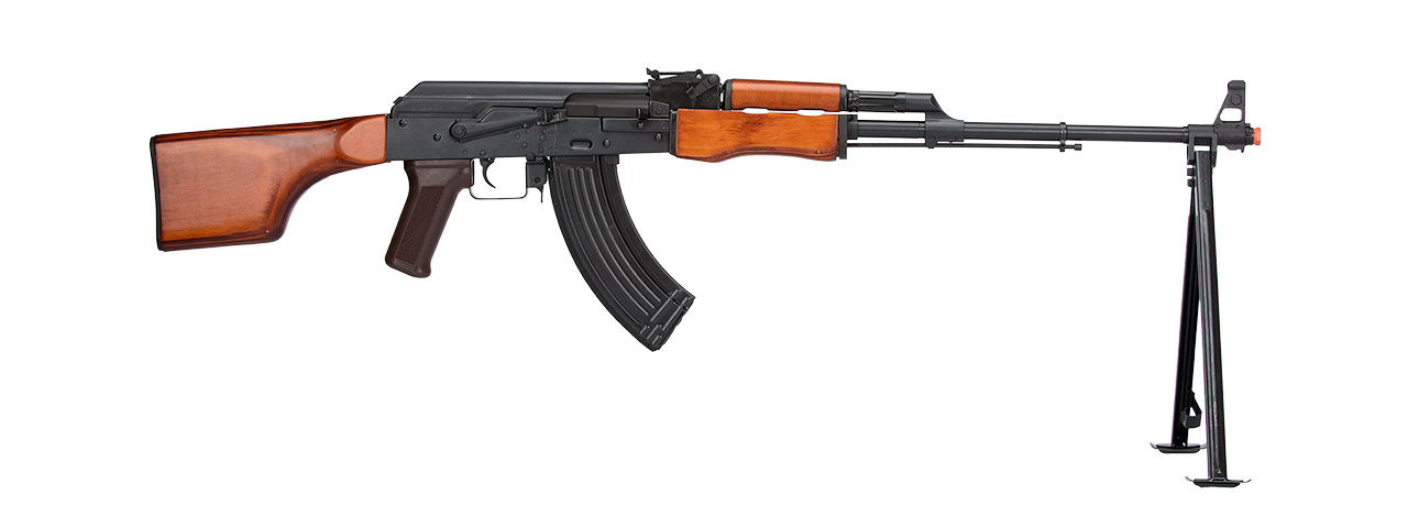 LCT Airsoft Stamped Steel RPK AEG w/ ASTER V2 SE Expert - (BLACK/WOOD)