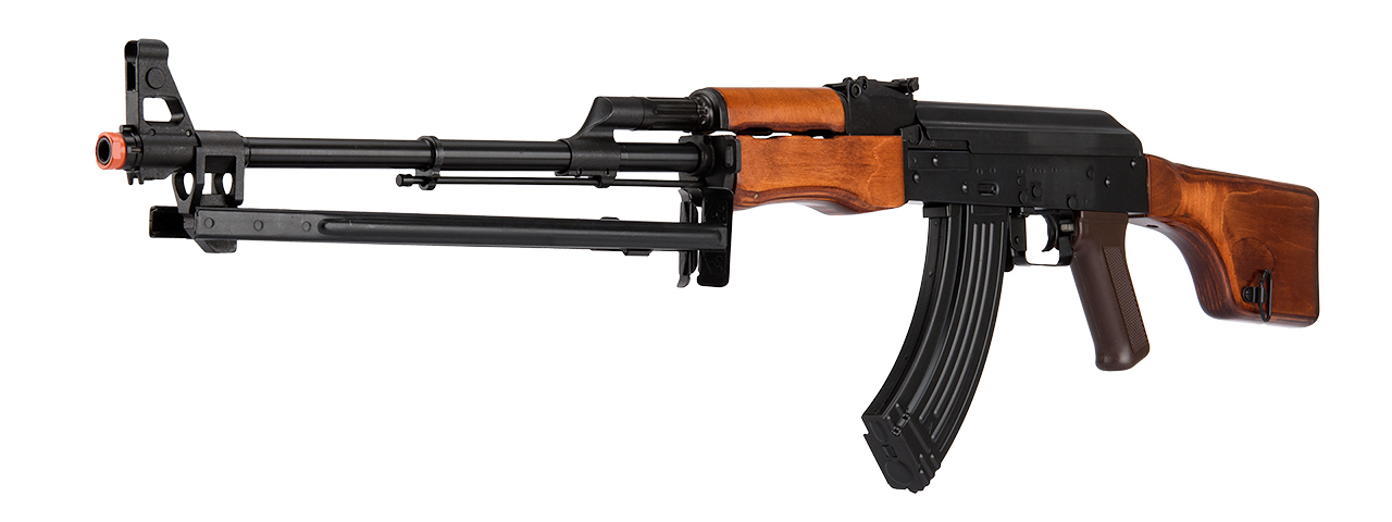 LCT Airsoft Stamped Steel RPK AEG w/ ASTER V2 SE Expert - (BLACK/WOOD)