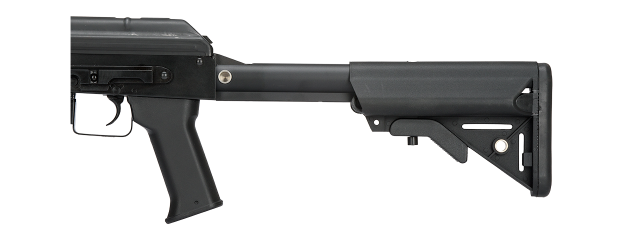 LCT-TX-MIG-AEG LCT AIRSOFT STEEL TX-MIG RIFLE W/ CRANE STOCK (BLACK) - Click Image to Close