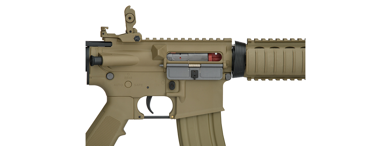 Lancer Tactical Low FPS Gen 2 MK 18 Mod 0 Airsoft AEG Rifle (Color: Tan) - Click Image to Close