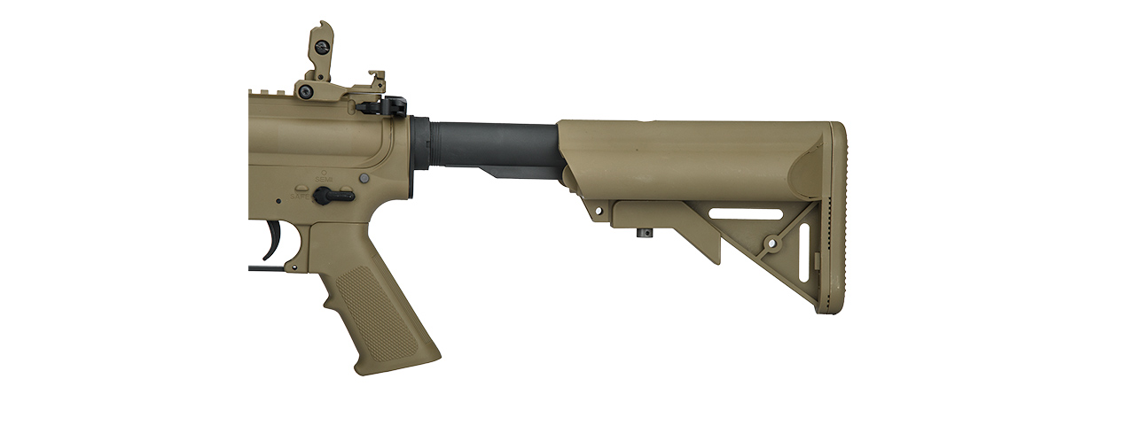 Lancer Tactical Low FPS Gen 2 MK 18 Mod 0 Airsoft AEG Rifle (Color: Tan) - Click Image to Close