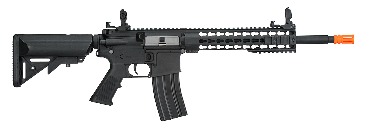 Lancer Tactical Gen 2 10" Keymod M4 Carbine Airsoft AEG Rifle (Color: Black) - Click Image to Close