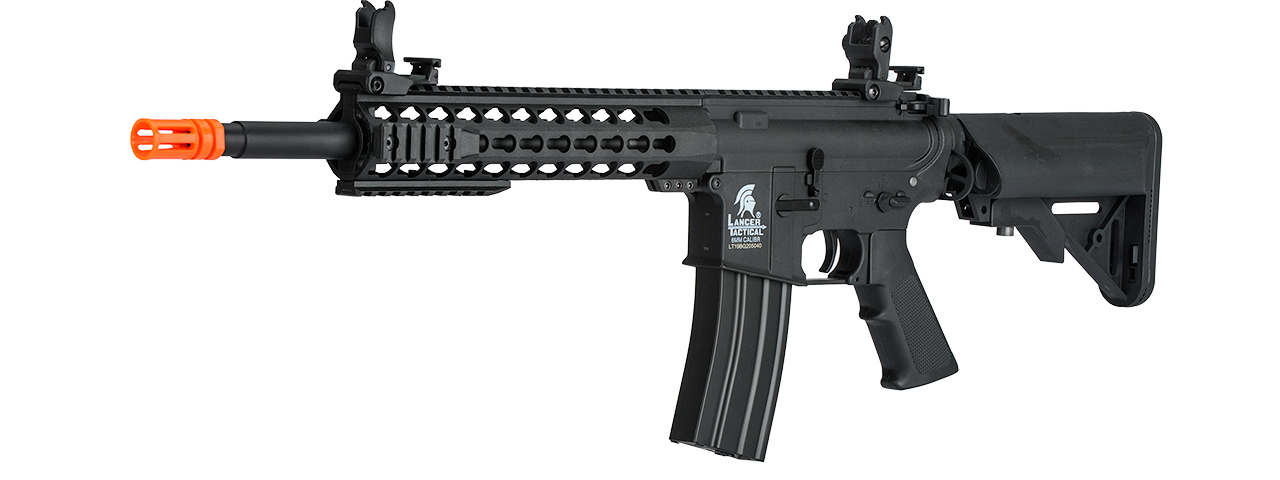 Lancer Tactical Low FPS Gen 2 10" Keymod M4 Carbine Airsoft AEG Rifle (Color: Black) - Click Image to Close