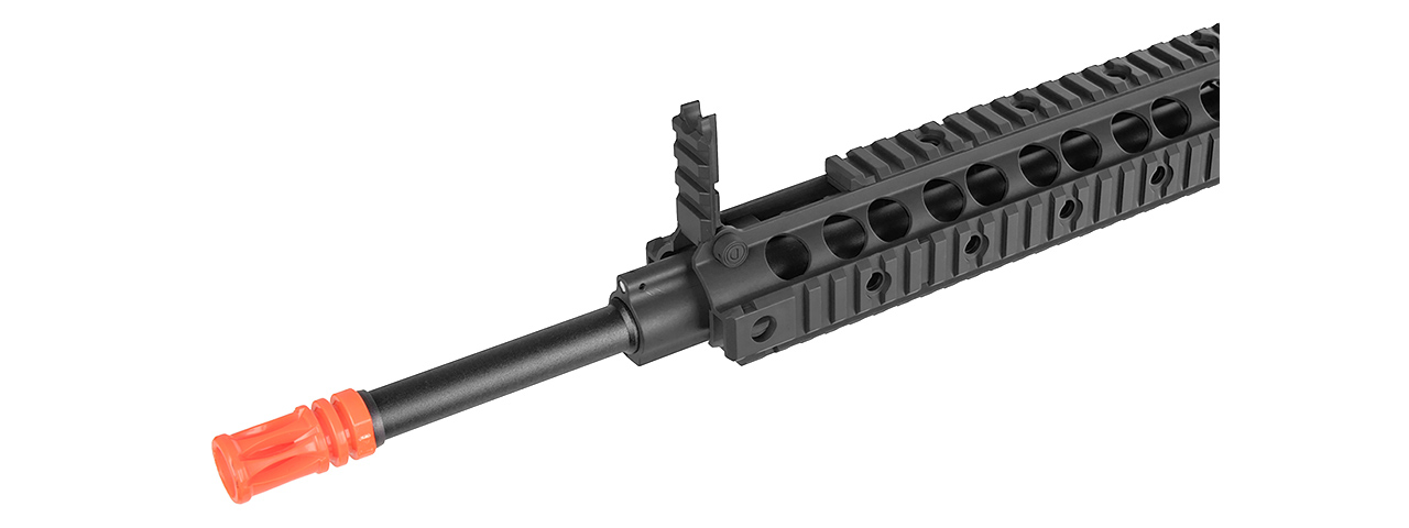 LT-26B 10" FREE FLOAT RAIL SR-16 AEG RIFLE (BK) - Click Image to Close