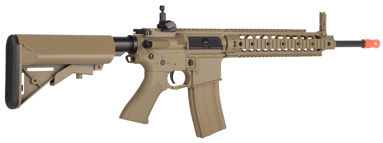 LT-26T 10" FREE FLOAT RAIL SR-16 AEG RIFLE (DE) - Click Image to Close