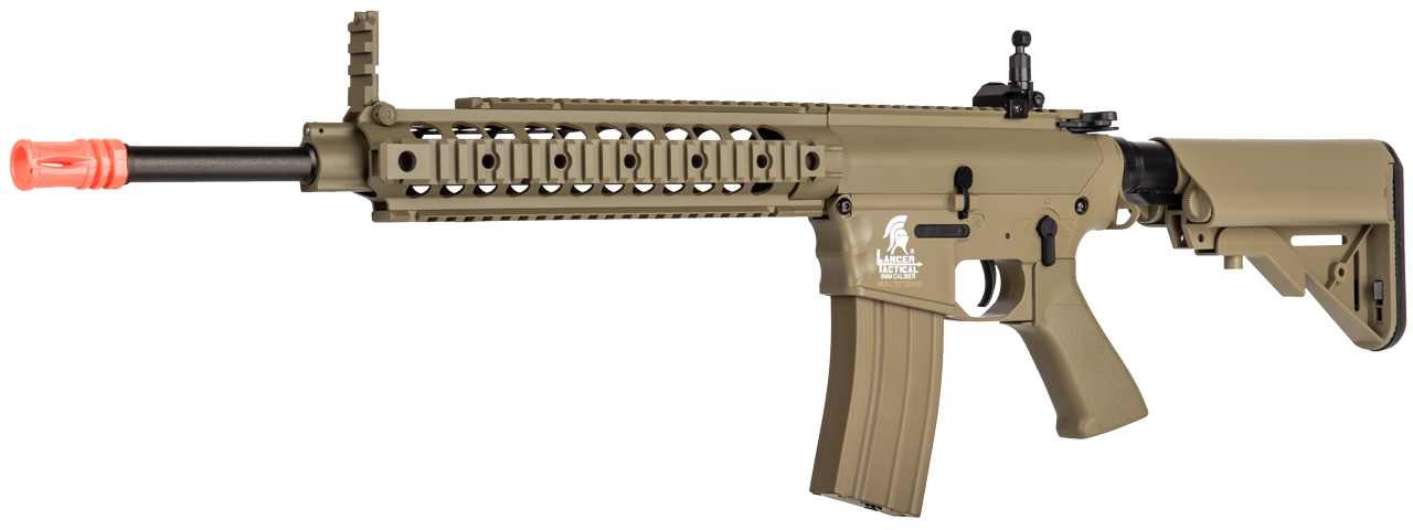 LT-27T 10" FREE FLOAT RAIL SR-16 AEG RIFLE w/ MOLDED LOWER RECEIVER HAND GRIP (DE)