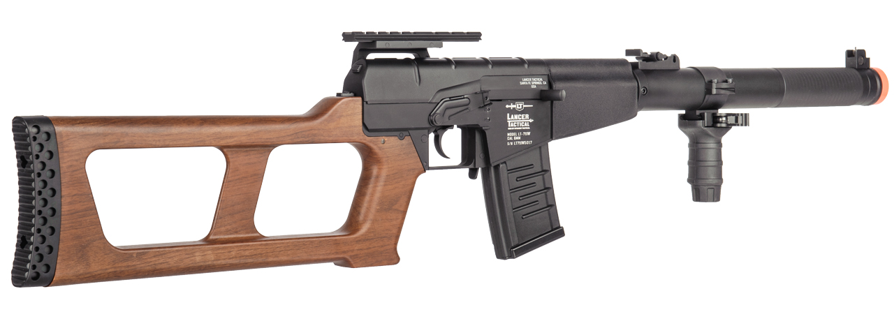 LT-711W LANCER TACTICAL METAL VINTOREZ "THREAD CUTTER" SNIPER RIFLE AEG (FAUX WOOD) - Click Image to Close