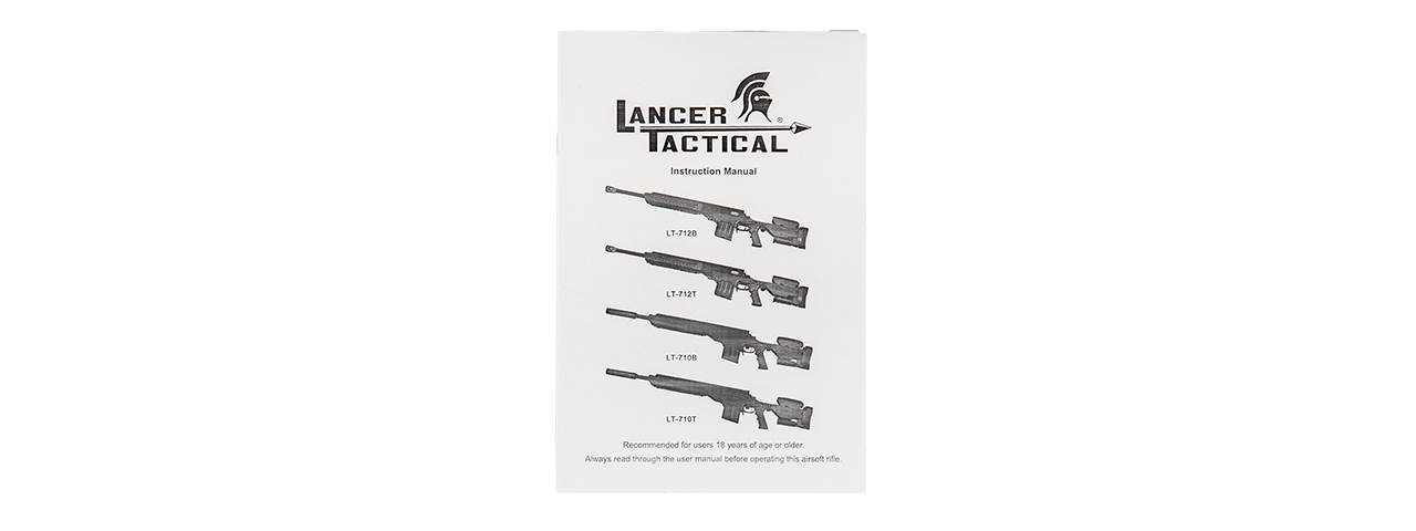 LT-712B LANCER TACTICAL BOLT ACTION SNIPER RIFLE (BK) - Click Image to Close