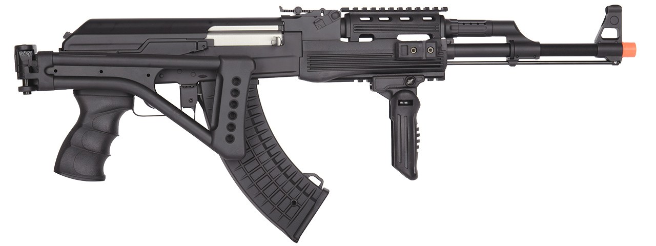 Lancer Tactical AK47 LT-728U Airsoft AEG Rifle w/ Folding Stock (Color: Black)