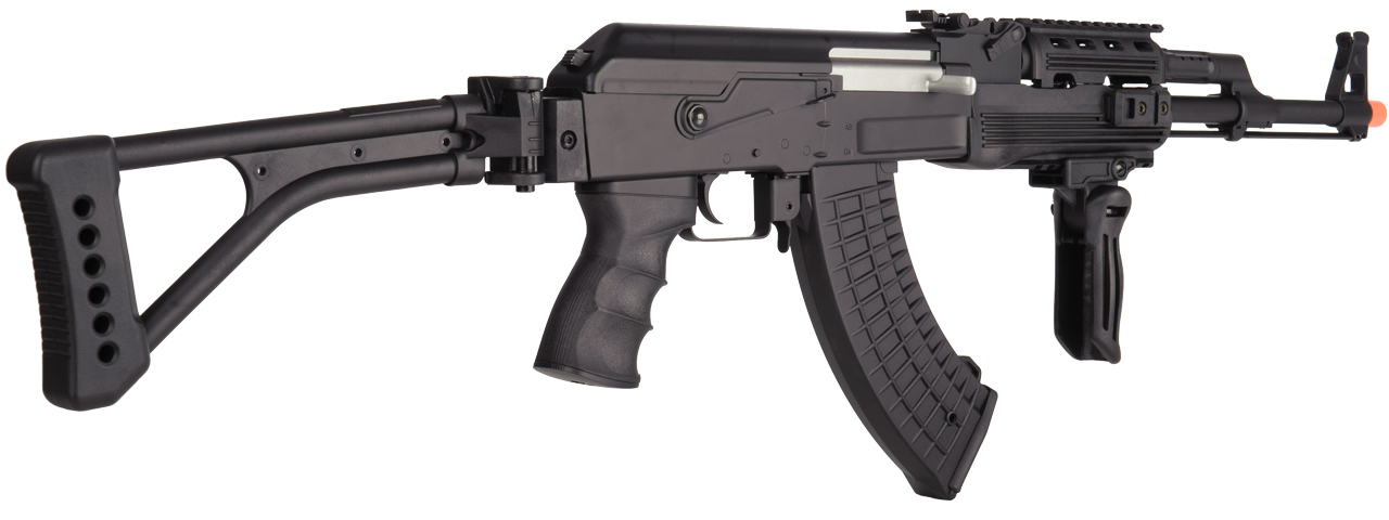 Lancer Tactical AK47 LT-728U Airsoft AEG Rifle w/ Folding Stock (Color: Black)