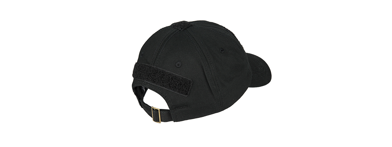 M2618B SCOUT ADHESION MORALE CAP W/ STRAPBACK (BLACK) - Click Image to Close