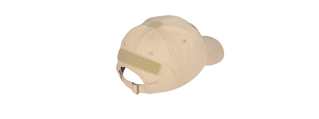 M2618T SCOUT ADHESION MORALE CAP W/ STRAPBACK (TAN) - Click Image to Close