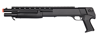 Double Eagle M309 Tactical Pump Action Springer Shotgun (Color: Black)