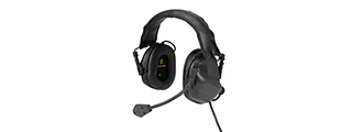 EARMOR M32 ELECTRONIC TACTICAL EARMUFFS W/ NATO INPUT - BLACK