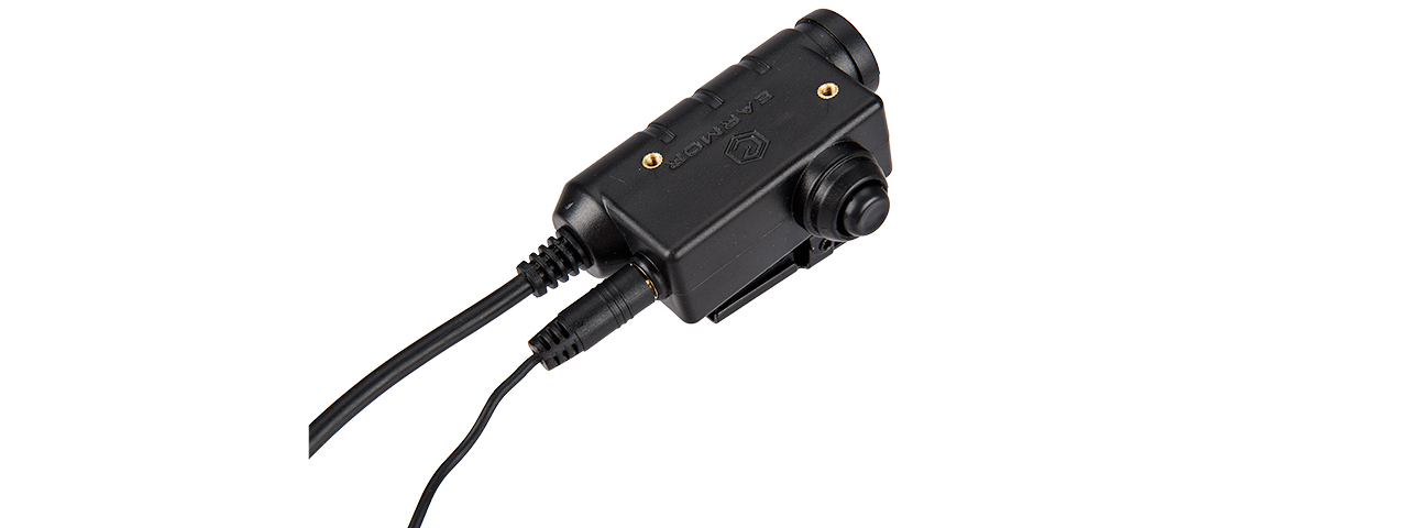 M52-IC EARMOR TACTICAL MILITARY ADAPTER PTT FOR ICOM VERSION (BLACK)