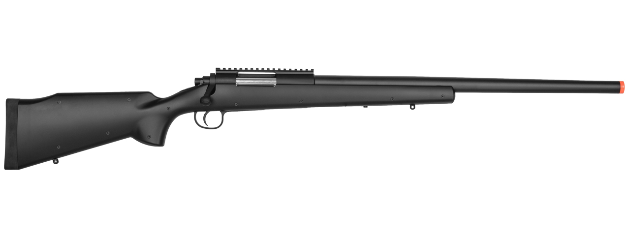 Double Eagle M61 Bolt Action Airsoft Spring Sniper Rifle (Color: Black) - Click Image to Close