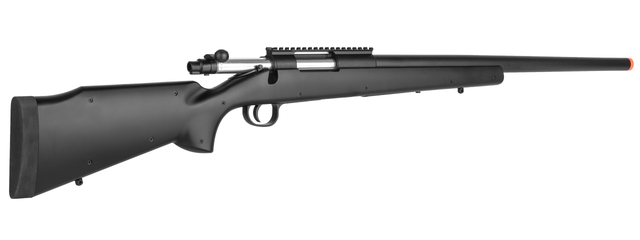 Double Eagle M61 Bolt Action Airsoft Spring Sniper Rifle (Color: Black) - Click Image to Close