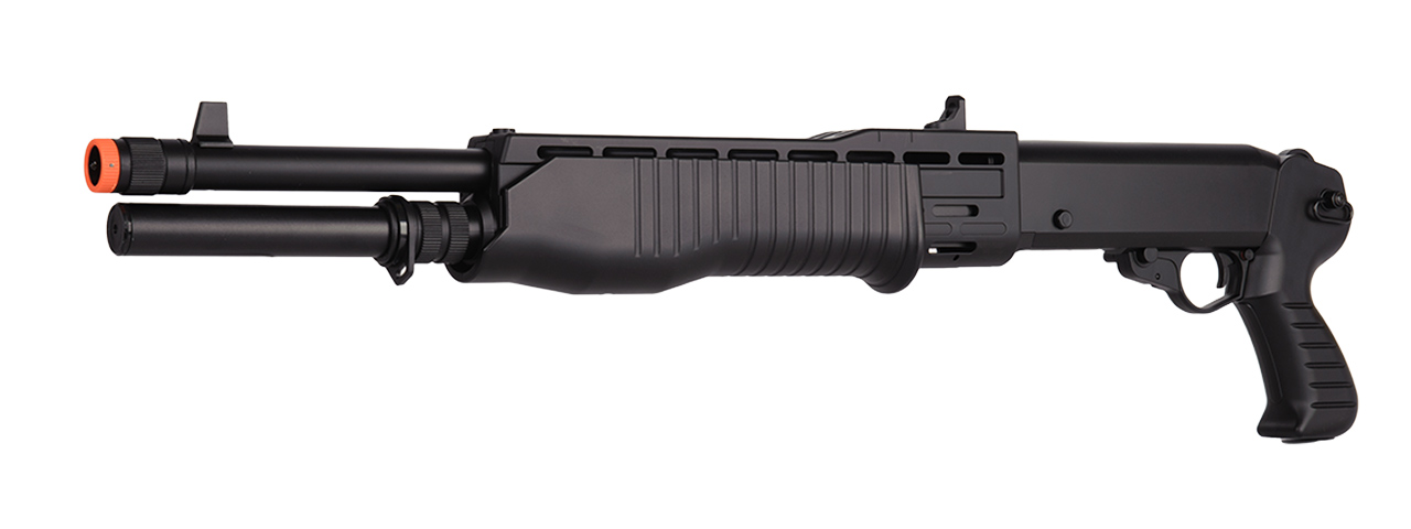 M63 DOUBLE EAGLE M63 TRI-SHOT SPAS 12 SHOTGUN (BK) - Click Image to Close