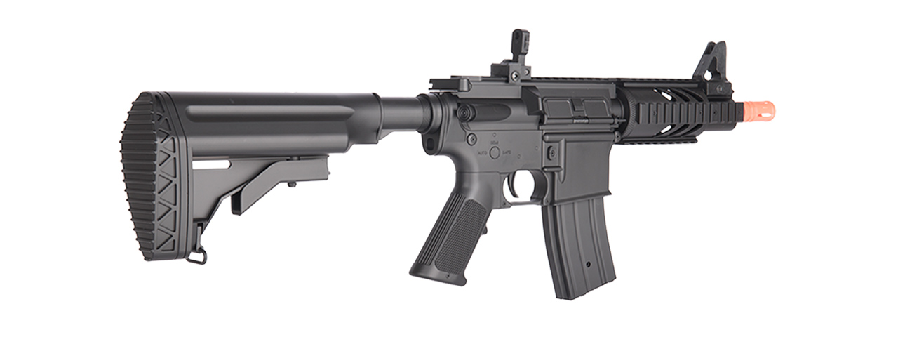 DE M4 CQC FULLY AUTOMATIC ELECTRIC AEG RIFLE W/ FLASHLIGHT AND SCOPE