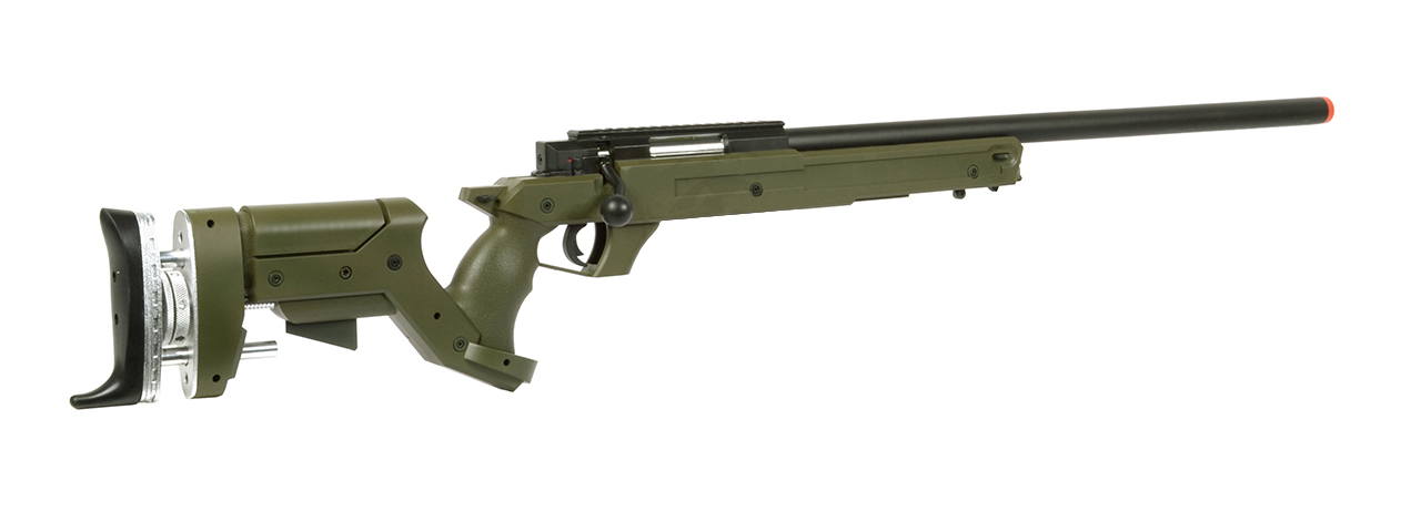 WELLFIRE SR22 FULL METAL BOLT ACTION TYPE 22 SNIPER RIFLE - OD GREEN - Click Image to Close