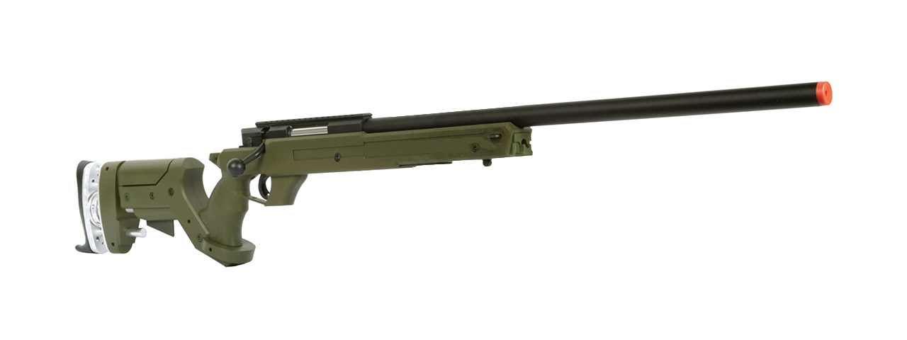 WELLFIRE SR22 FULL METAL TYPE 22 BOLT ACTION SNIPER RIFLE - OD GREEN - Click Image to Close