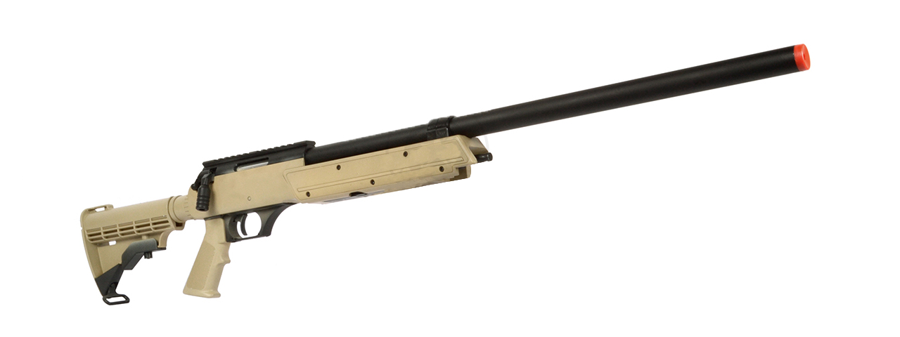 WELL APS SR-2 MODULAR BOLT ACTION SNIPER RIFLE MB06A (TAN) - Click Image to Close