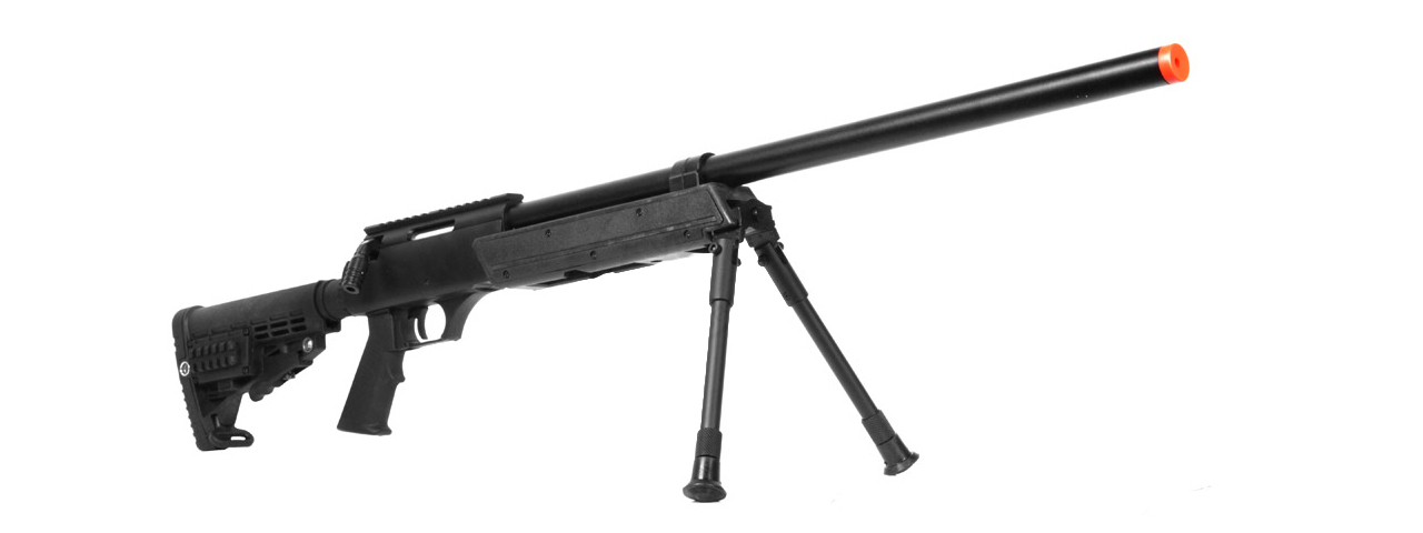 WELL SPEC-OPS MB13A APS SR-2 BOLT ACTION SNIPER RIFLE W/ BIPOD (BK) - Click Image to Close