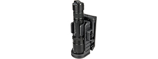 OPSMEN ADJUSTABLE TACTICAL FLASHLIGHT SPEED HOLSTER - BLACK