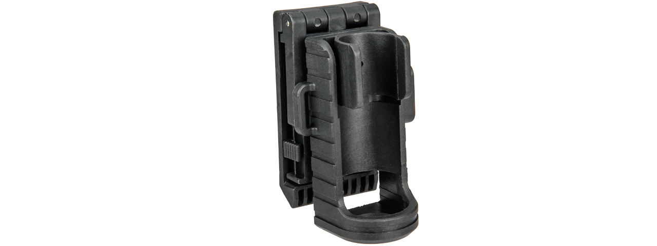 OPSMEN ADJUSTABLE TACTICAL FLASHLIGHT SPEED HOLSTER - BLACK