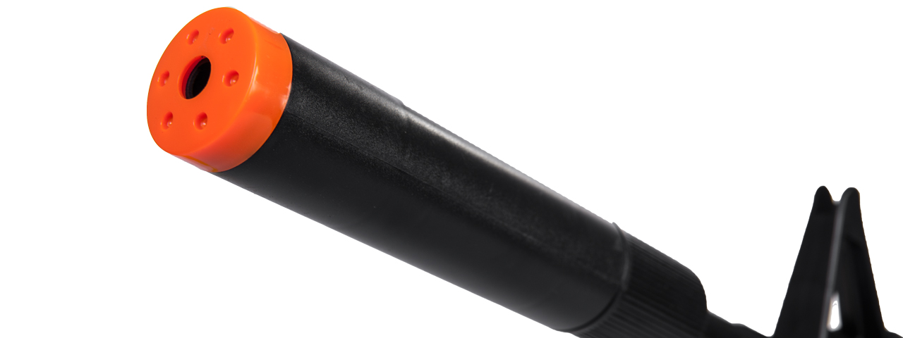 AMA Spring Airsoft Pistol w/ Vertical Grip, Laser & Stock - (Black)