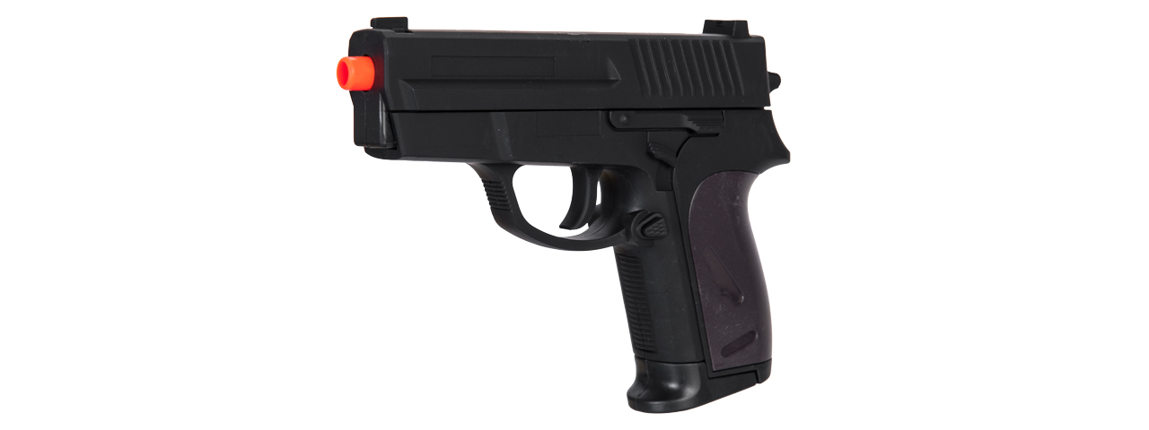 AMA Spring Airsoft Pistol w/ Vertical Grip, Laser & Stock - (Black)