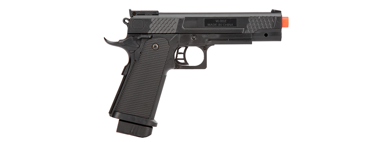 P2002BAG SPRING SCALED 1911 POLYMER PISTOL IN POLY BAG (BLACK) - Click Image to Close