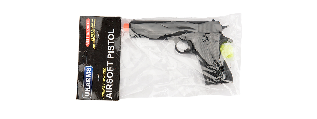 P2003BAG SPRING STANDARD 1911 POLYMER PISTOL IN POLY BAG (BLACK) - Click Image to Close