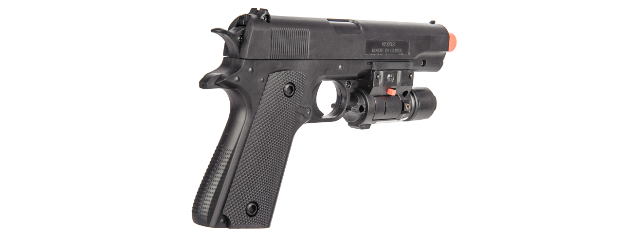 UK ARMS SPRING POWERED AIRSOFT P2003 PISTOL - BLACK - Click Image to Close