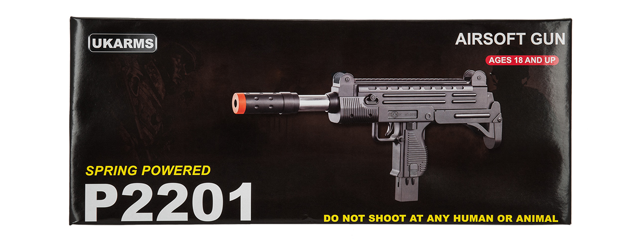 P2201 SPRING UZI w/ LASER & SIGHT - Click Image to Close