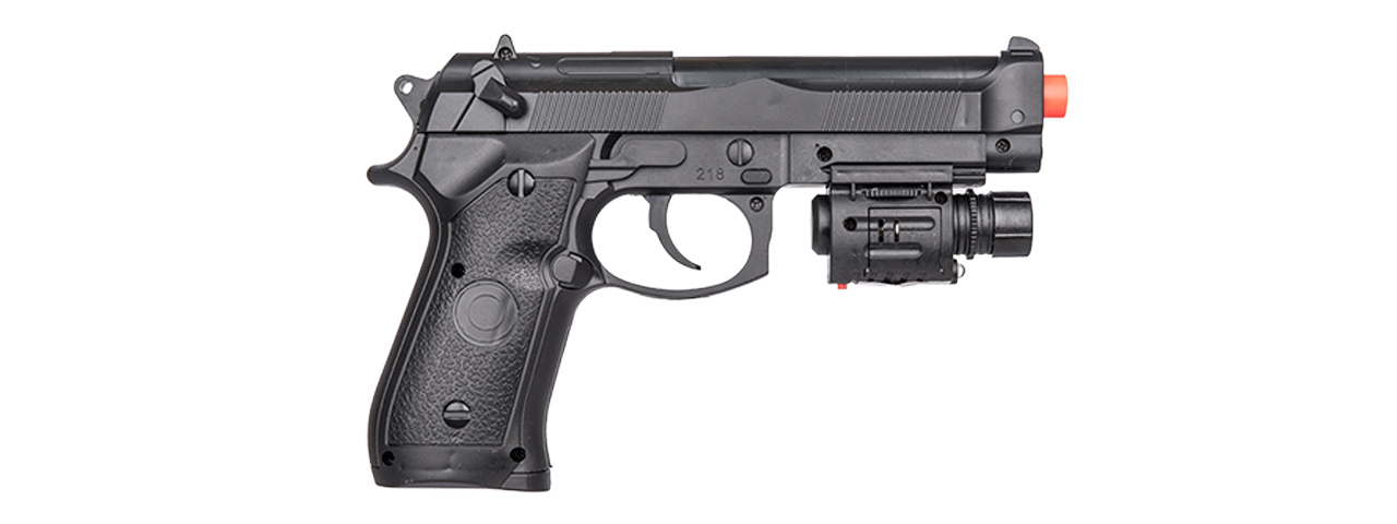 P2218B SPRING PISTOL (BK) - Click Image to Close