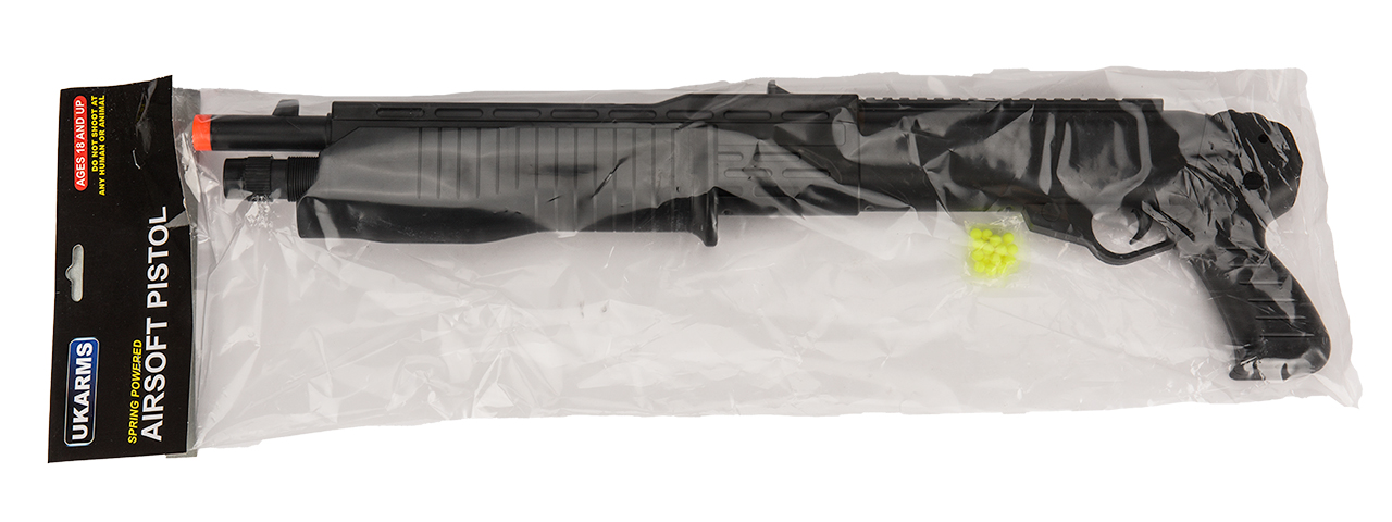 P2302BAG SPRING PUMP-ACTION FRANCHI SHOTGUN IN POLY BAG (BLACK) - Click Image to Close