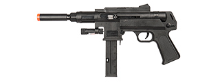 UK Arms P2626 Spring Powered SMG w/ Laser and Flashlight (Color: Black)