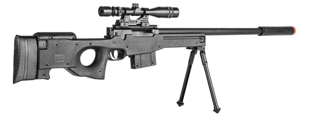 P2703B SPRING RIFLE w/ SCOPE (BLACK)