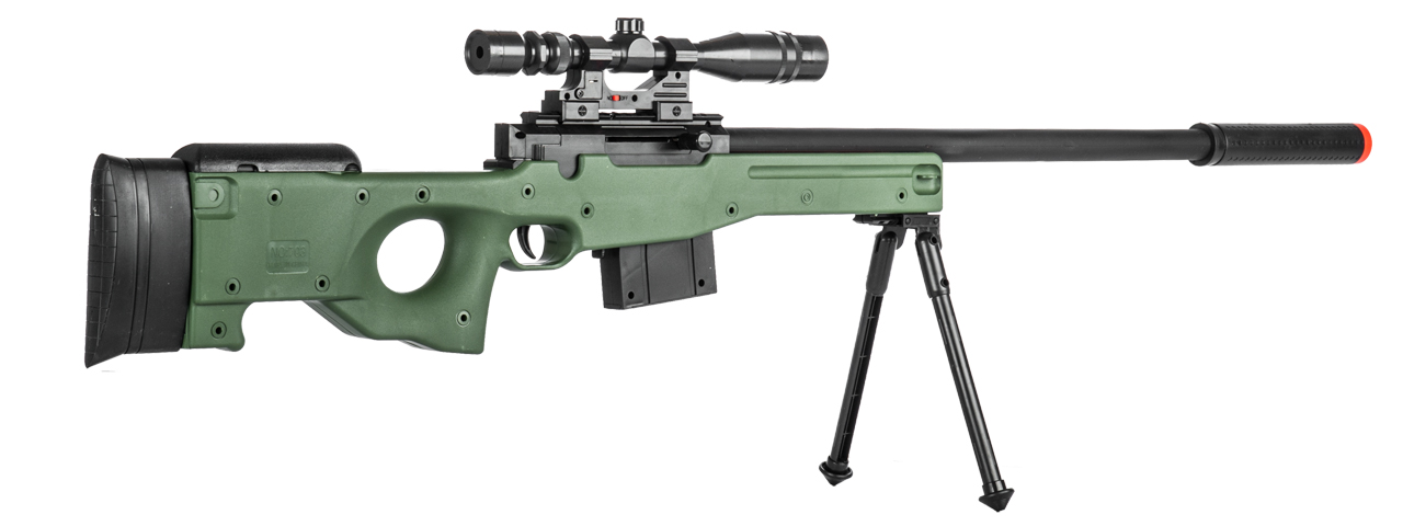 P2703G SPRING RIFLE w/ SCOPE (GREEN) - Click Image to Close