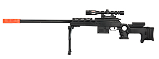 P2777 SEMI-AUTO SPRING AIRSOFT SNIPER RIFLE W/ MOCK SCOPE (BLACK)