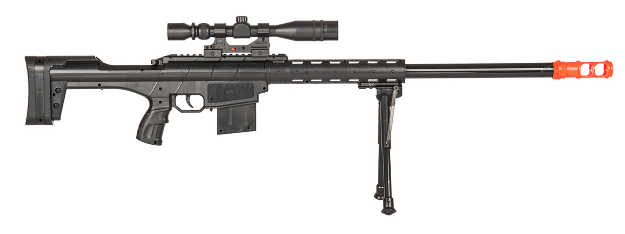 P2912A SPRING SNIPER w/ SCOPE & BIPOD (BK)