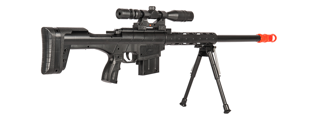 P2912A SPRING SNIPER w/ SCOPE & BIPOD (BK)