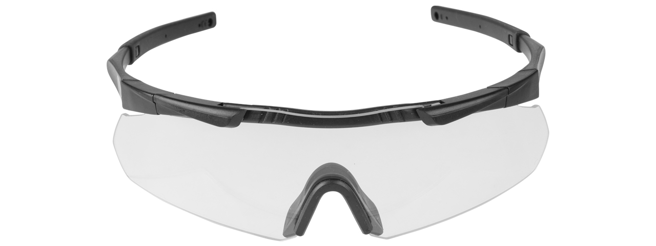 S01-TRANSPARENT EARMOR TACTICAL HARDCORE SHOOTING GLASSES (CLEAR) - Click Image to Close