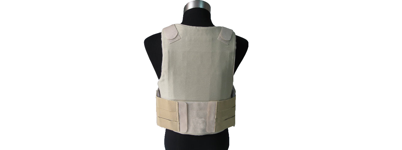 TMC T0059-W PECA CORDURA PERSONAL BODY ARMOR - WHITE - Click Image to Close