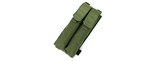 T0072-G MOLLE P90 DOUBLE MAGAZINE POUCH (OD GREEN) - Click Image to Close